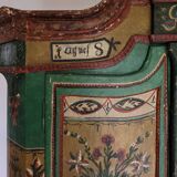 Armoire Autrichienne peinte à la main 19ème