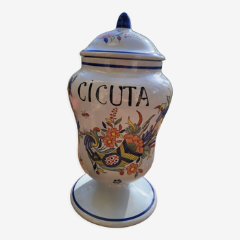 Pot a pharmacie décor de Rouen  "CIGUTA"