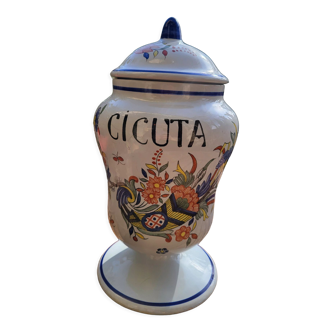 Pot a pharmacy decoration of Rouen "CIGUTA"