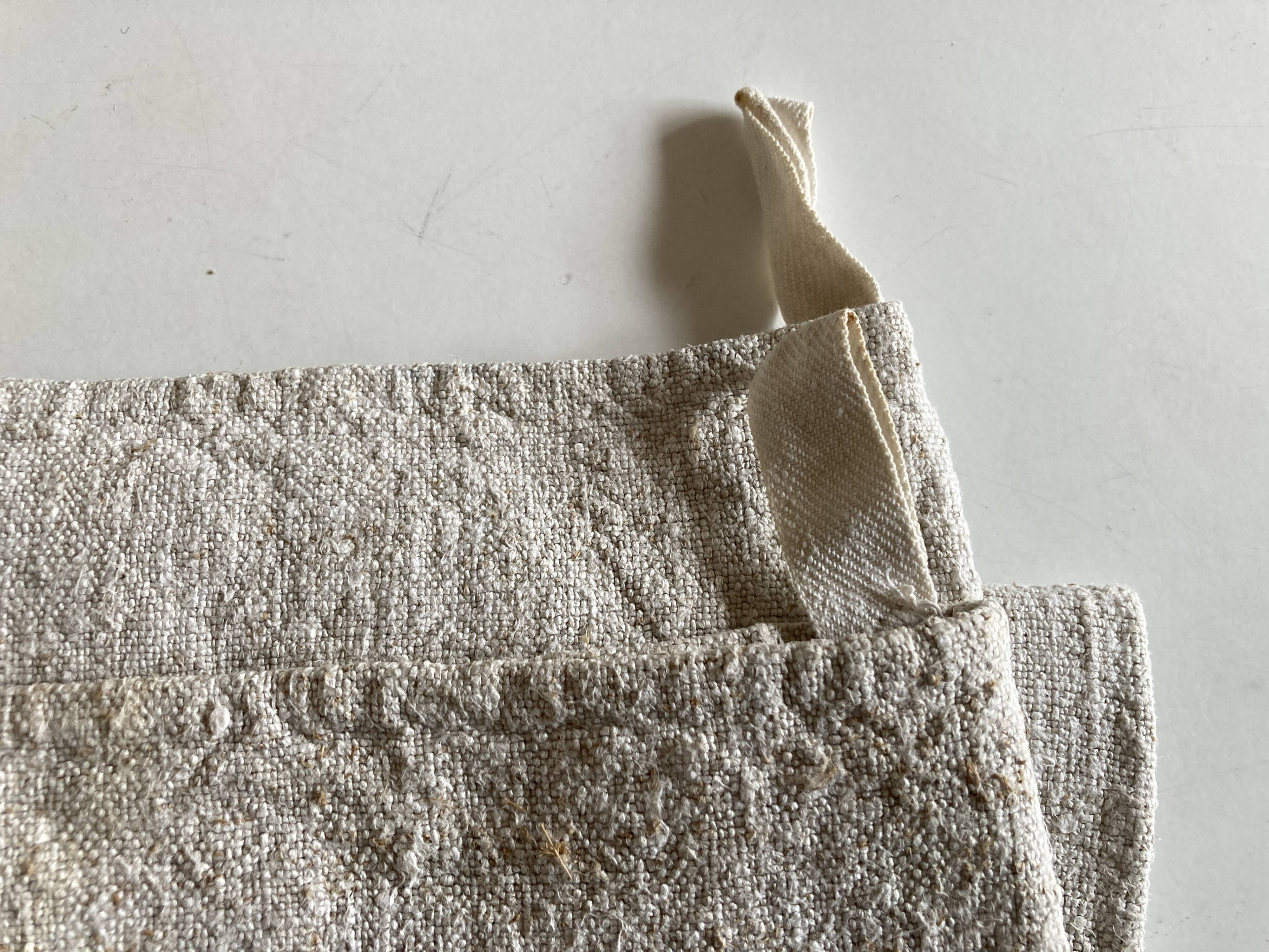 Farm torchon in raw hemp 19th reserve linen