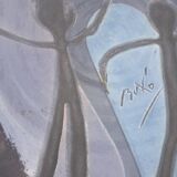 Signed ceramic plate