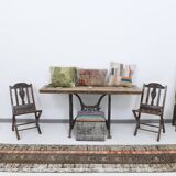 2x11 Brown & Orange Soft Vintage Runner Rug, 64x332Cm SK21437