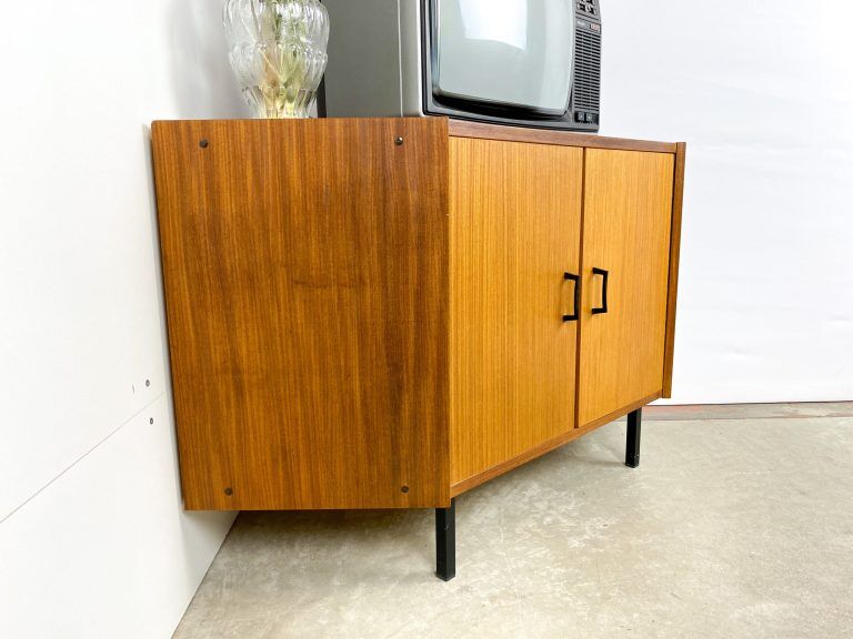 Retro corner TV cabinet
