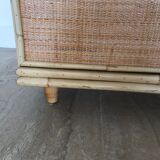 Rattan and bamboo buffet