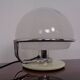 Italian glass and chromed steel table lamp, 1960s