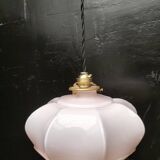 Pink opaline pendant light