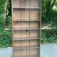 Vitrine anglaise vintage en bois