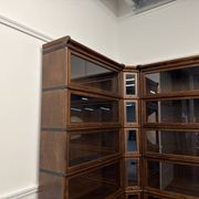 Classic English Globe Wernicke Style Corner Bookcase