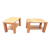 Brutalist bedside tables in elm