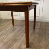 Square teak dining table 4-6 seats
