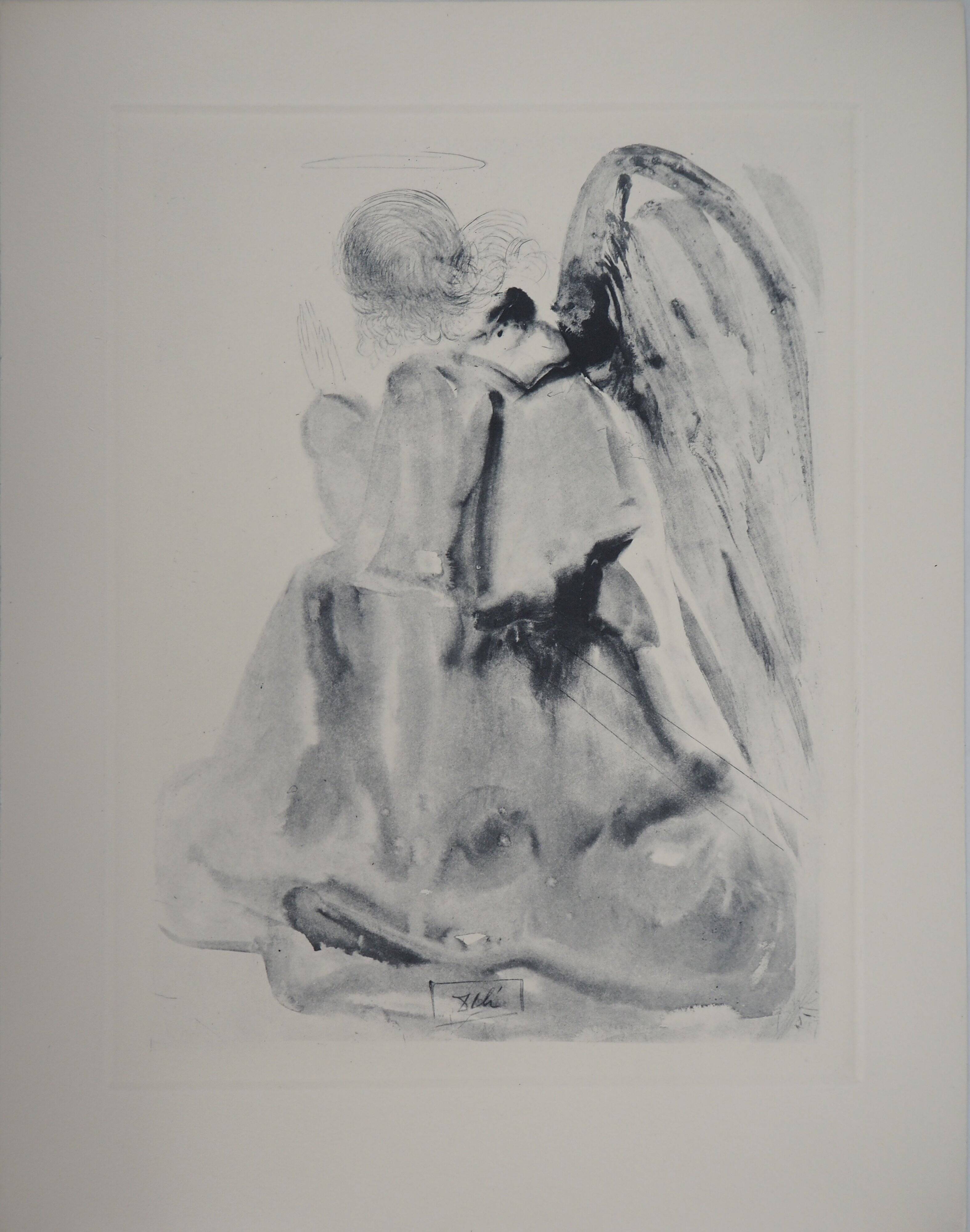 Salvador Dali: Divine Comedy, The Angel, Signed engraving