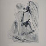 Salvador Dali: Divine Comedy, The Angel, Signed engraving