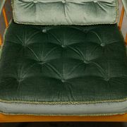 Kerstin Hörlin-Homquist Skrindan Armchairs in Beech and Green Velvet, Swede