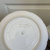 Antique 6x Sèvres Porcelain Plates Lahore & Basket 19th Century Hunting