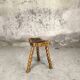 Brutalist wooden stool.