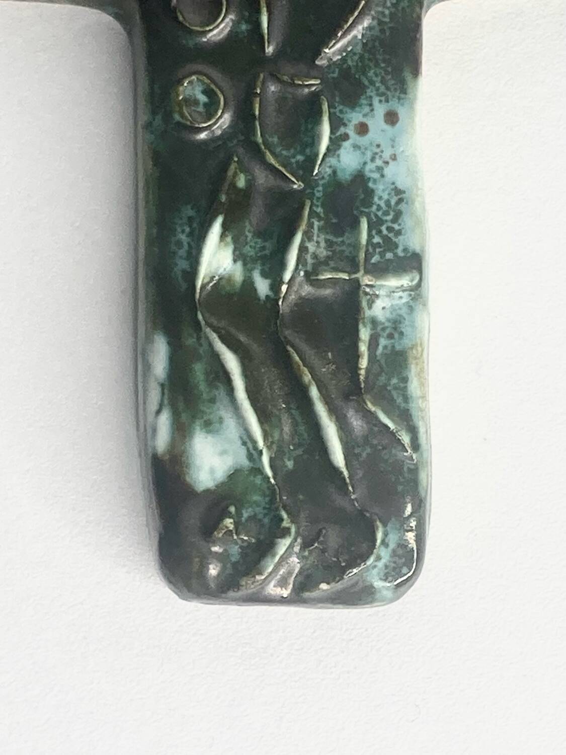 Vintage ceramic crucifix