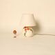 Ceramic lamp base with floral patterns
