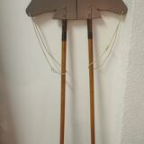 Wooden horses stick on wheels