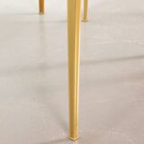 Solid Brass Side Tables with Smokey Glass Top by Vereinigte Werkstatten 70s