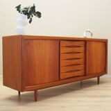 Buffet en teck, design danois, années 1970, fabricant : Dyrlund
