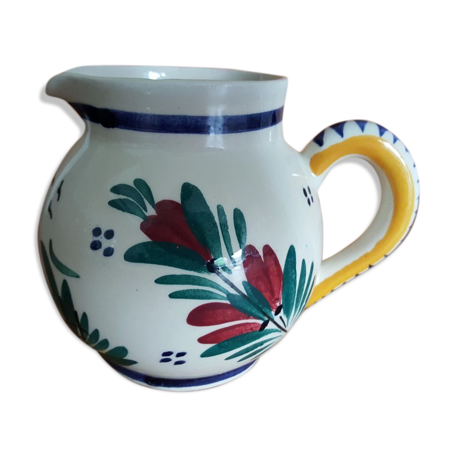 Creamer old milk pot HB Quimper