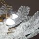 Taormina, Large Size Murano Clear trasparent Vintage Glass Ceiling Light, 1