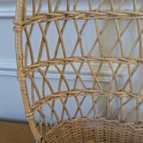 Rattan shelf