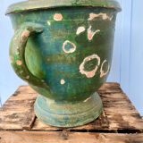 Varnished terracotta jar