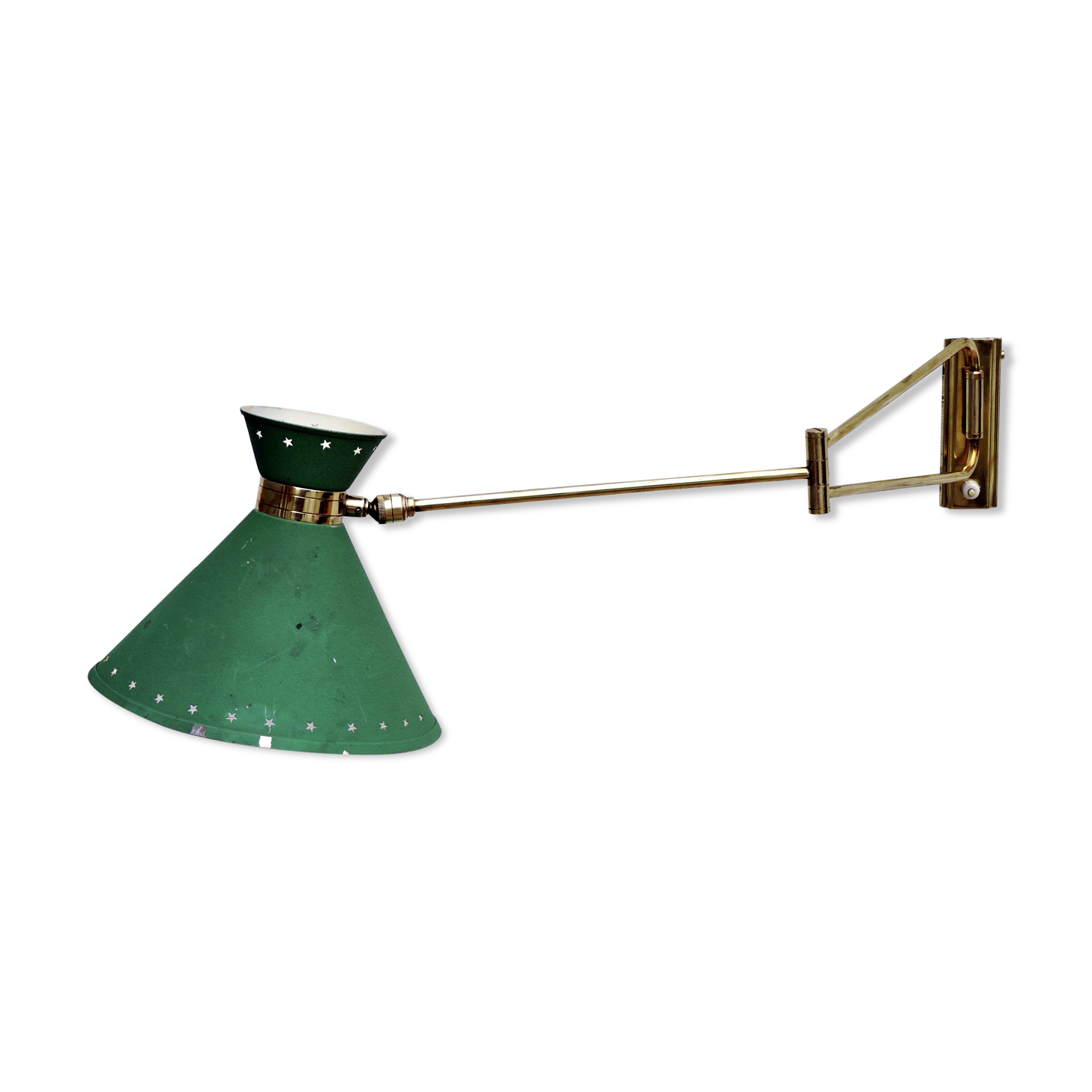 Diabolo wall lamp by René Mathieu, 1950