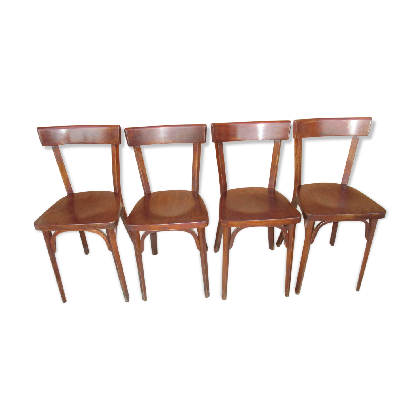 Set of 4 chairs bistro Baumann 1960