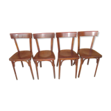 Set of 4 chairs bistro Baumann 1960