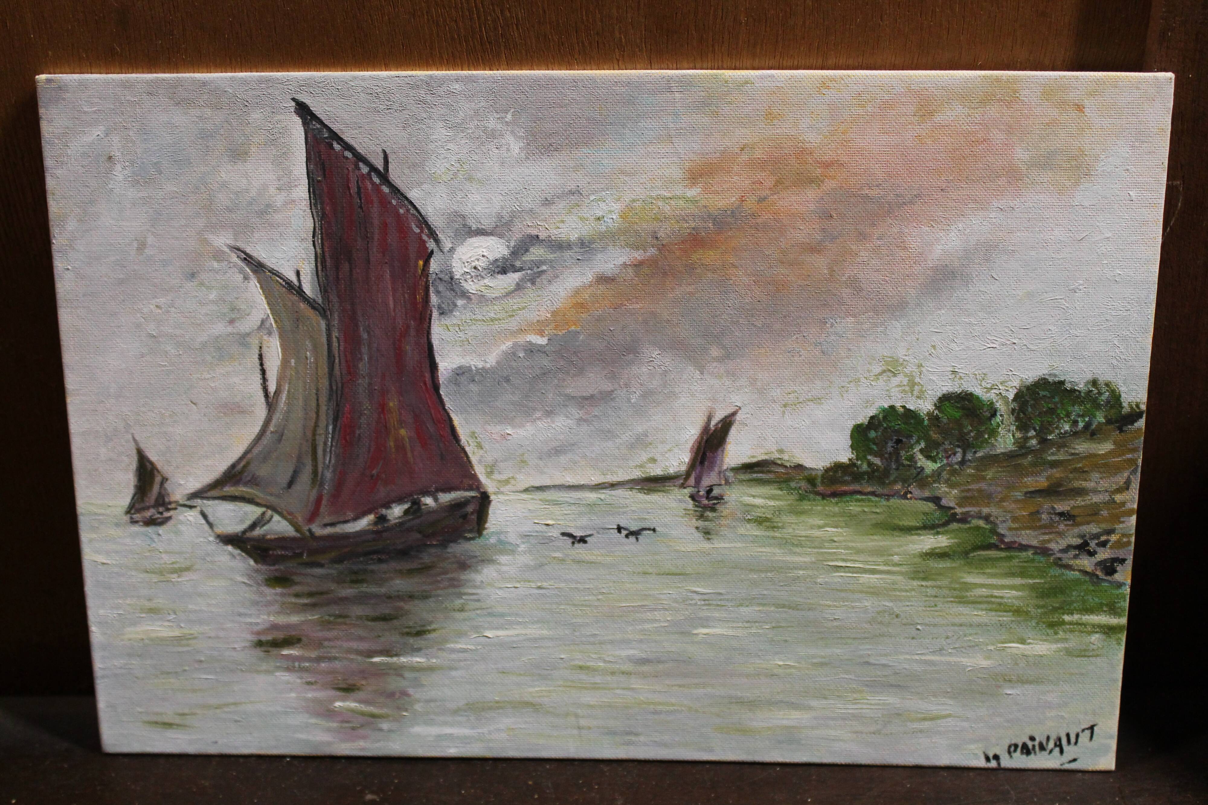 Peinture maritime à l'huile