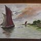 Peinture maritime à l'huile