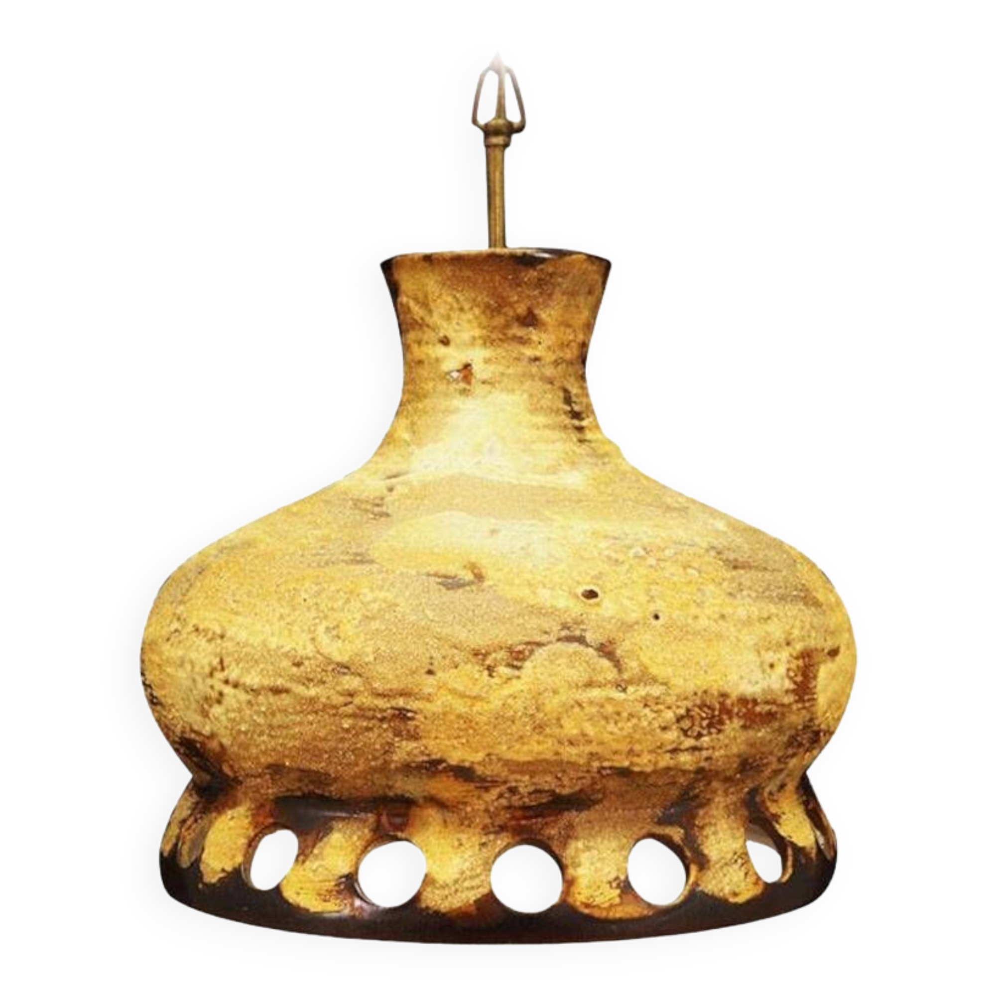 Ceramic chandelier, Danish design, 1960s, production: Denmark