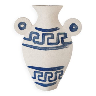 Ceramic Vase 'Round Greek [L]'