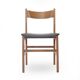 Chaises en bois vintage avec siège rembourré, années 1950, lot de 4