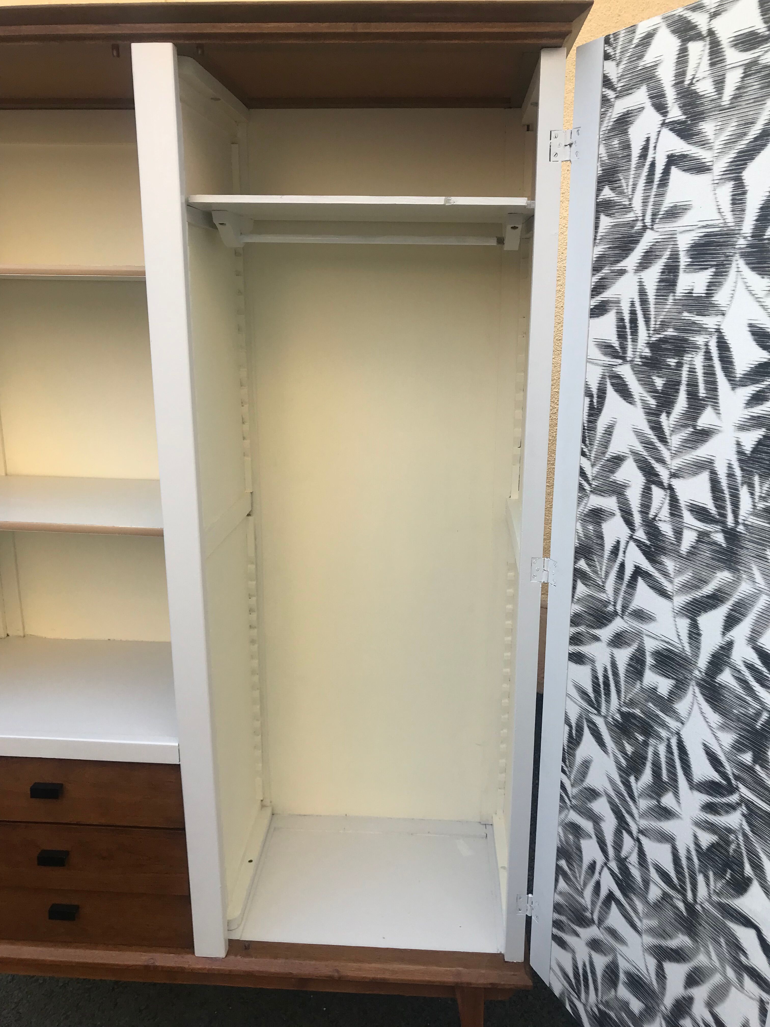 Vintage compass feet cabinet