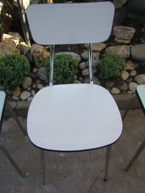 Set chair stools formica vintage 60