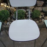 Set chair stools formica vintage 60