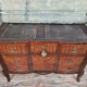 Dresser period Transition to double jump in noble wood marquetry around 1750