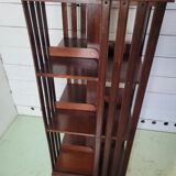 Mahogany revolving bookcase