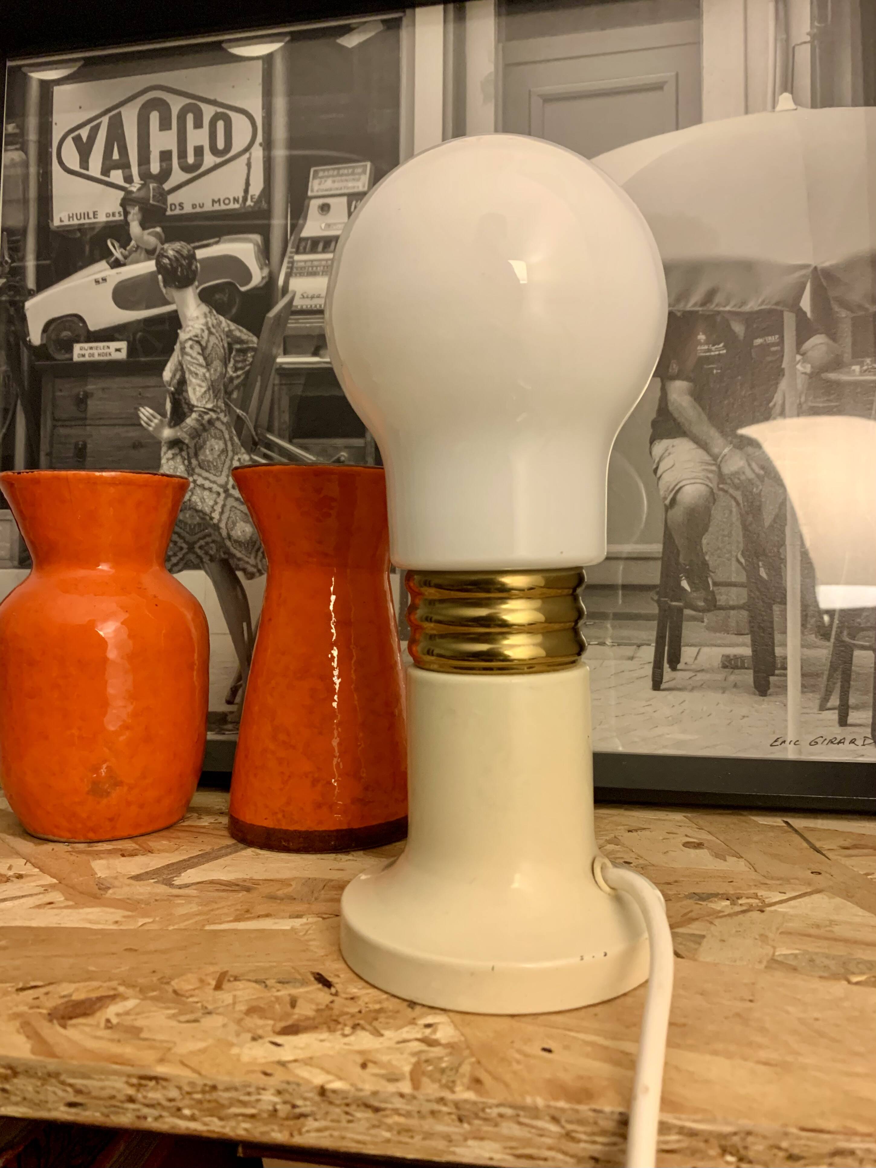 Vintage lamp bulb italian design retro