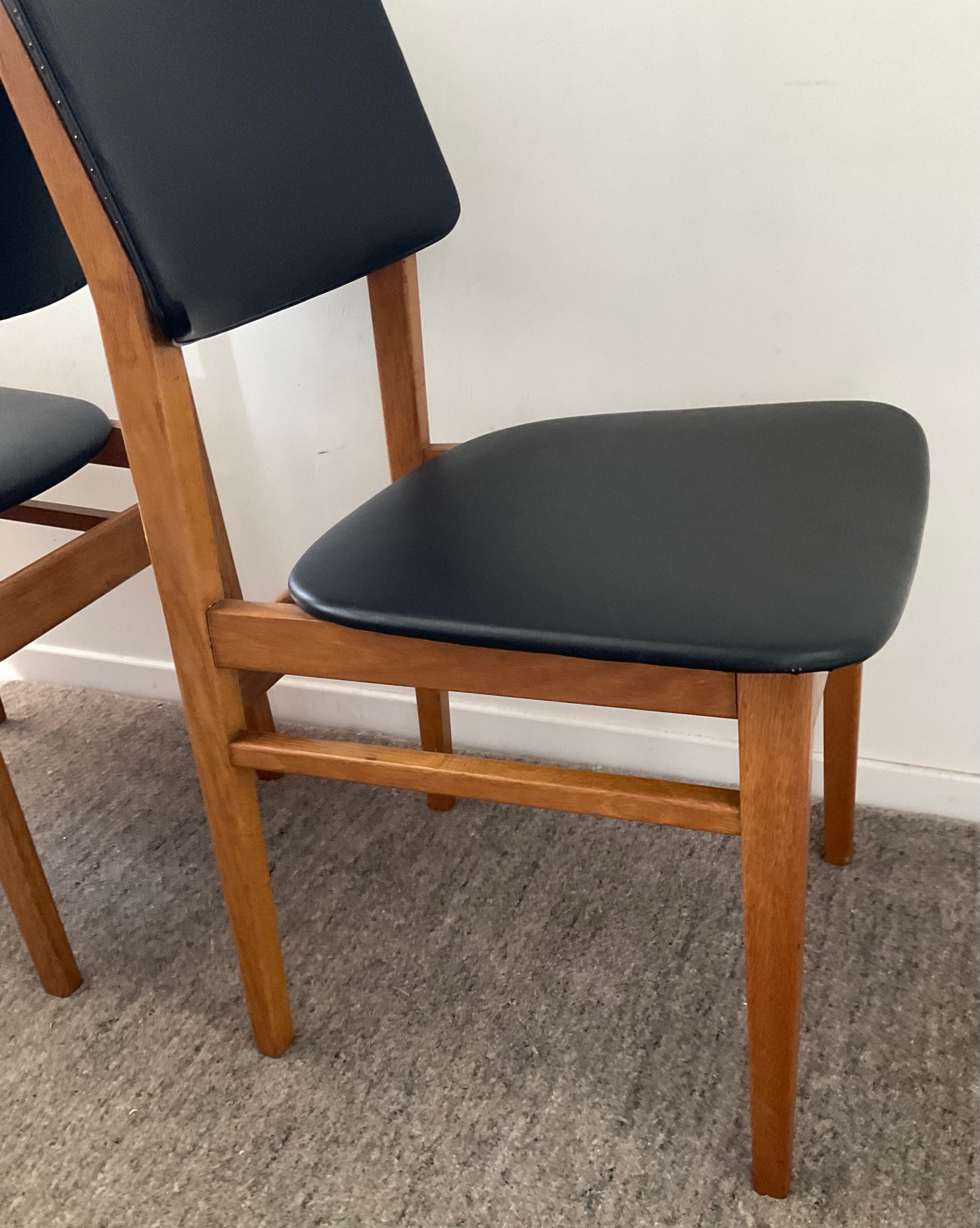 Pair of Scandinavian chairs from the 60s in teak