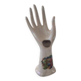 Iridescent white vintage bud vase