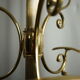 Art Deco brass coat rack from the 20th century.