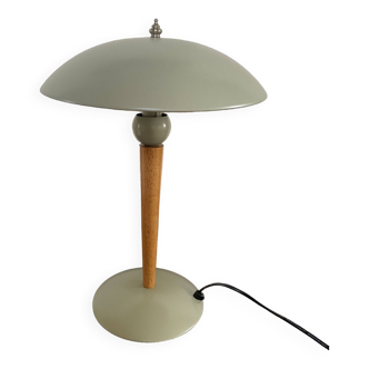 Lampe « Paquebot » en bois et métal