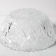Mid-century Clear Pressed Glass Fruit Bowl / Italy / 1970s