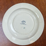 Antique shallow dish in Badonviller earthenware.