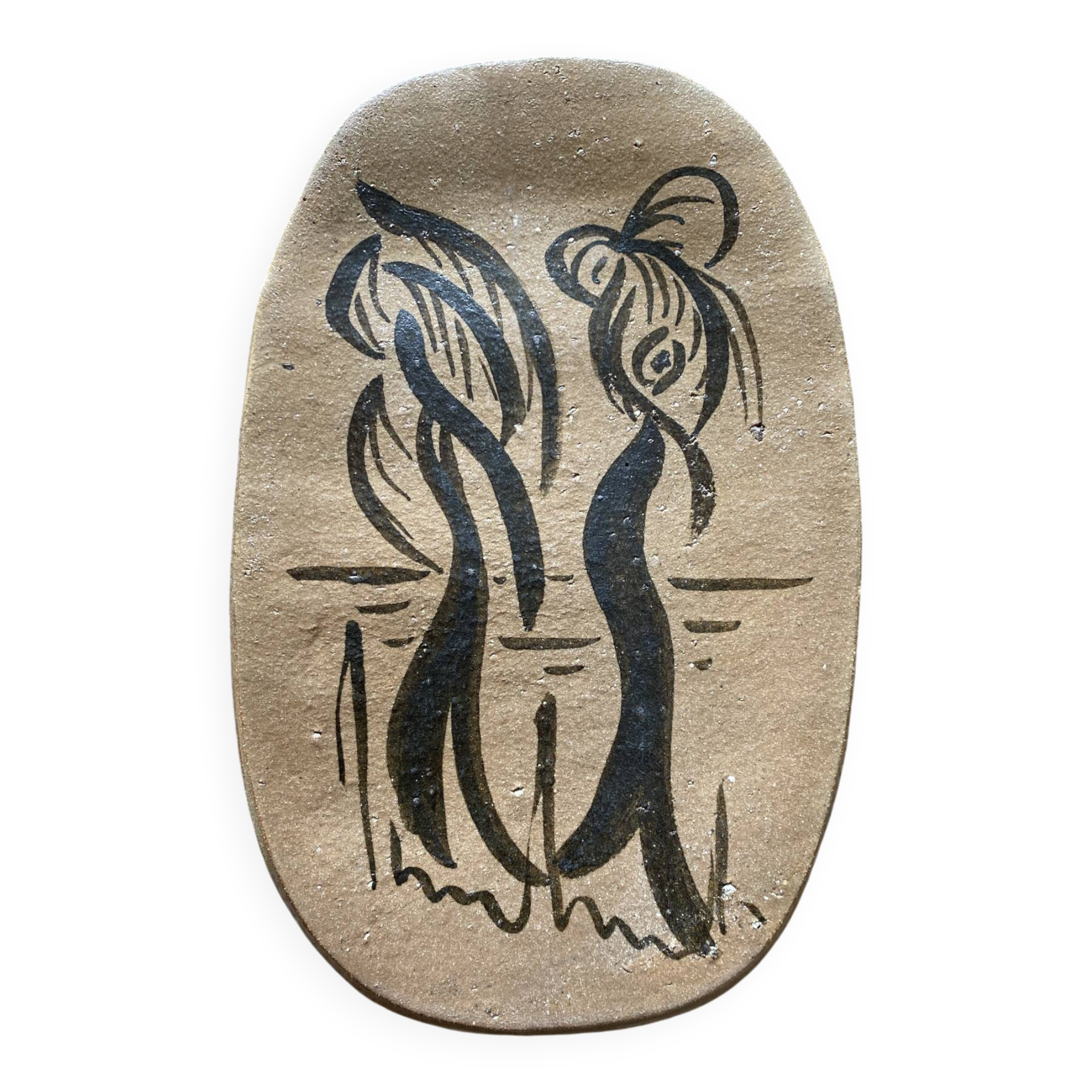 Ceramic plate Jean Lurcat workshop St Vinces