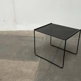 Postmodern perforated metal nesting side table from Ikea, 1980s.